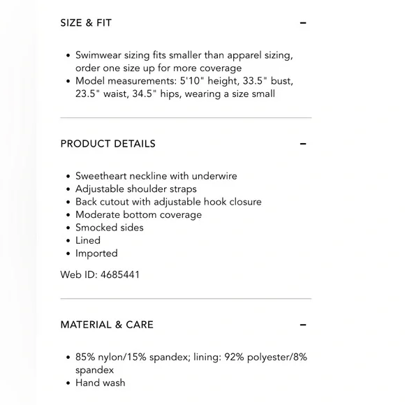 Kate Spade Smocked Underwire One Piece Swimsuit in Black - Picture 3 of 3